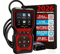 V519, scanner professionnel OBD2 - outil de diagnostic automobile alimenté par USB, avec affichage des données en temps réel, fonctions complètes de test OBD II (compatible avec les normes I/M, gris