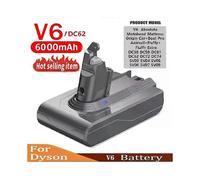(V6 6000mAh)con 6000mAh 21.6V Batterie for Dyson V6 V7 V8 V10 V11Series SV03 DC62 SV11 SV10 SV12 SV14 SV15 Handheld Vacuum Cleaner Spare battery