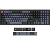 V6 Max Clavier Mécanique sans Fil Personnalisé, 2.4G Hz Bluetooth Cable Connection QMK/Via Programmable, Lumière RVB Hot-Swap Gateron Jupiter Rouge Switch pour Mac/Windows/Linux FR Layout