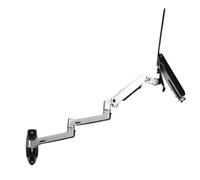 V63WT/XSJ8013WT support mural for ordinateur portable bras Extra Long ressort mécanique mouvement complet 2 en 1 support de moniteur d'ordinateur portable ordinateur portable(Color:XSJ8013WTS)
