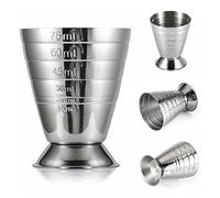 V6A3 Verre doseur en métal pour cocktail 15-75 ml