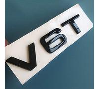 V6T V8T V10 V12 W12 RS7 SQ5 A8L Lettre Numéro Emblème Noir Brillant Style de Voiture Garde-boue Côté Coffre Insigne Logo Autocollant