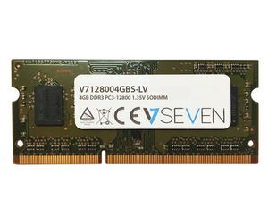 V7 4GB DDR3 PC3-12800 - 1600mhz SO DIMM Notebook Module de mémoire - V7128004GBS-LV