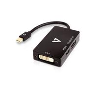 - Adaptateur vidéo externe - Mini DisplayPort - DVI, HDMI, DisplayPort - noir