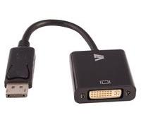 V7 Adaptateur vidéo DisplayPort mâle vers DVI-I femelle, noir