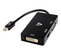V7 - Adaptateur vidéo externe - Mini DisplayPort - DVI, HDMI, VGA - noir