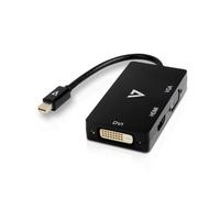 V7 - Adaptateur vidéo externe - Mini DisplayPort - DVI, HDMI, VGA - Noir