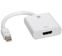 V7 Adaptateur vidéo Mini-DisplayPort (m) vers HDMI (f), blanc, 0,17 m, mini DisplayPo