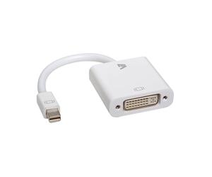 V7 Adaptateur vidéo Mini-DisplayPort mâle vers DVI-D mâle, blanc