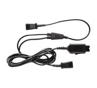 V7 BL-11+P - Répartiteur de casque micro - Déconnexion rapide mâle pour Déconnexion rapide mâle - 2 m - noir