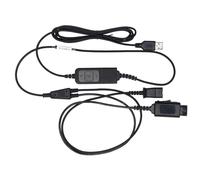 V7 BL-11+P-USB - Câble pour casque micro - USB mâle pour Déconnexion rapide - 2 m - noir