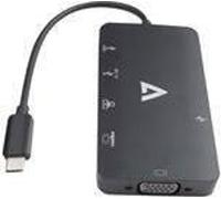 V7 V7UC-U3CRJ45HDVG-BLK adaptateur graphique USB 3840 x 2160 pixels Noir