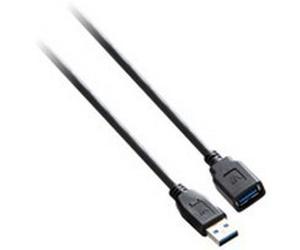 V7 Câble d'extension USB 3.0 A femelle vers USB 3.0 A mâle, noir 3m 10ft