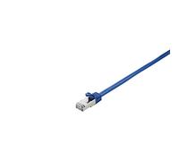V7 Câble Ethernet Cat7 blindé (SFTP) RJ45 (m)/RJ45 (m), câble réseau, câble LAN 0,5 m - Bleu