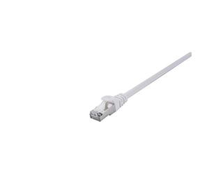 V7 Câble Ethernet Cat7 (SFTP) RJ45 (m)/RJ45 (m), câble réseau, câble LAN 0,5 m - blanc