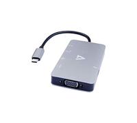 V7 - CABLE Adaptateur USB C vers USBUSB 3.0 RJ45 HDMI VGA couleur noir
