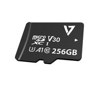 V7 Carte micro SDXC U3 V30 A1 UHD 256 Go classe 10 + adaptateur