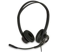 V7 Casque stéréo USB Essentials avec microphone - Casques audio (Centre d'appel/Bureau, Binaural, Bandeau, Noir, RoHS, CE, FCC, Avec fil)