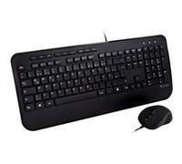 V7 CKU300DE - Ensemble clavier et souris - USB - QWERTZ - Allemand - noir G