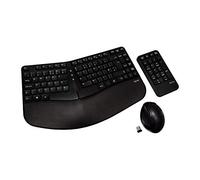 V7 CKW400UK Ergonomic Keyboard Mouse Combo Wireless W/KEYPAD English - UK