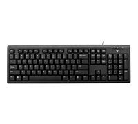 V7 Clavier filaire USB avec adaptateur PS2 - Claviers (Standard, Avec fil, USB, Clavier mécanique, QWERTY, Noir) G