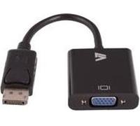 V7 Displayport vers VGA Adapter - Adaptateur de câble (1x 20-pin DisplayPort, 1x 15-pin VGA, mâle/femelle, 0,2 m, noir)
