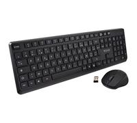 V7 Ensemble clavier et souris sans fil CKW350FR – AZERTY full size 2,4 GHz Noir