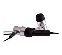 V7 HA111-3EB - Écouteurs avec micro - intra-auriculaire - filaire - jack 3,5mm - isolation acoustique - argent Argent G