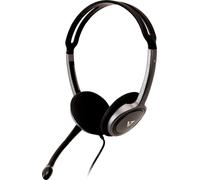 V7 HA212-2EP Écouteurs filaires stéréo avec microphone Noir et argent
