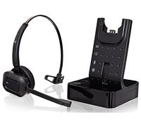 V7 HSW100-1N Casque de Bureau sans Fil DECT avec Suppression du Bruit, Bouton muet