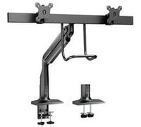 V7 - Kit de montage (bras articulé, 2 plaques VESA, pince-étau) - pour 2 écrans LCD - pour usage intensif, ressort à gaz - plastique, aluminium, acier - Taille d'écran : up to 27" for 2 displays / up