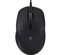V7 MU350, ambidextre, optique, USB Type-A, 2500 ppp, noir