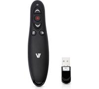 V7 Professional Wireless Presenter, RF, USB, 10,6 m, noir