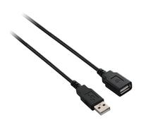 V7 Câble d'extension USB 2.0 A femelle vers USB 2.0 A mâle, noir 1.8m 6ft
