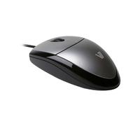 MV3000 - Souris - optique - 3 boutons - filaire - USB - noir, argent - Pour la vente au détail