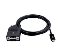 V7 - Câble adaptateur - 24 pin USB-C (M) pour HD-15 (VGA) (M) - 2 m - vis moletées, support 1200 p 60 Hz - noir