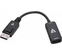V7 - Adaptateur vidéo - DisplayPort mâle pour HDMI femelle - triple blindage - noir - support pour 4K60Hz