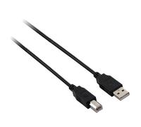 V7 Câble USB 2.0 A mâle vers USB 2.0 B mâle, noir 2m 6.6ft