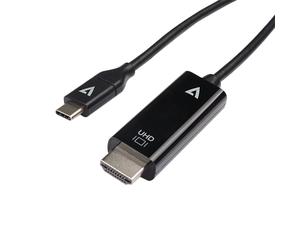 V7 V7UCHDMI-1M câble vidéo et adaptateur USB Type-C 3.2 Gen 1 HDMI Noir