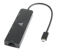 V7 V7UCRJ25GHUB-BLK - Adaptateur USB / réseau - USB-C 3.2 Gen 2 - 2.5GBase-T x 1 + USB 3.2 Gen 2 x 2 + USB-C 3.2 de génération 2 avec alimentation électrique x 1 - noir