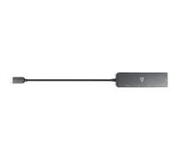 V7 Hub combiné USB/Ethernet V7 V7UCRJ25GHUB-BLK