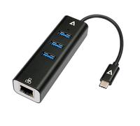 V7 V7UCRJ45USB3 station d'accueil USB Type-C Noir