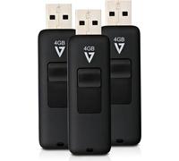 V7 VF24GAR-3PK-3E lecteur USB flash 4 Go USB Type-A 2.0 Noir