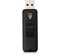 V7 VF28GAR-3E, 8 Go, USB type A, 2.0, 12 Mo/s, diapositive, noir