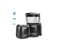 V700P Flosser Eau Capacité de 1000ml Irrigateur Oral Voyageur Flosser Oral Dentaire Portable avec 6 Buses de Jet - Noir
