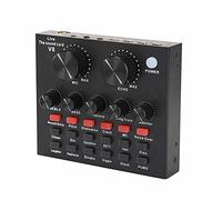 V8 Audio USB Carte Son Externe Casque Microphone Webcast Divertissement Personnel Streamer Diffusion en direct pour PC Téléphone Ordinateur