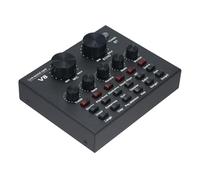 V8 Carte son externe USB pour téléphone portable, microphone en direct pour ordinateur portable, interface audio avec BT pour chant en ligne, chat, vidéo en direct, enregistrement de musique