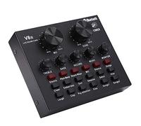 V8 Carte Son Live, Carte Son Externe à Effet Sonore DAC-94DB, Transformateur Vocal, Mélangeur de Son, Changeur de Voix pour Streaming en Direct, PC, Enregistrement, Karaoké