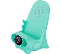 V8 Chargeur rapide sans fil Support Unique Mini Présidence Forme Ergonomique Téléphone Mobile Station de bureau vert