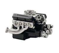 V8 Engine Model Kit, Car Engine Science Toy, Decorative STEM Learning Game, Realistic Mechanical Build, Educational Desk Display for Adults, Kids, Living Room, Collector Decor